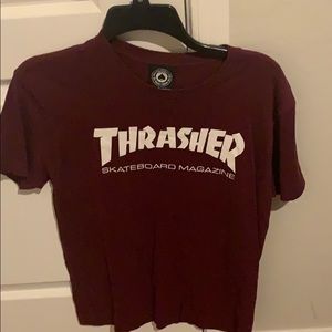 thrasher maroon shirt